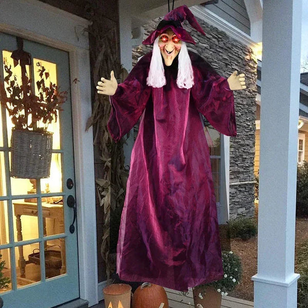Animated Halloween Witch Decor with Sound and Glowing Eyes | Beautiful, Festive & Built to Last Season After Wonderful Season