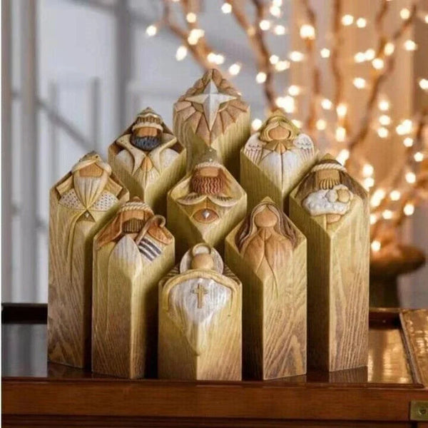Nativity Scene Column Statues | The Perfect Seasonal Touch for Your Home — or as a Thoughtful Gift