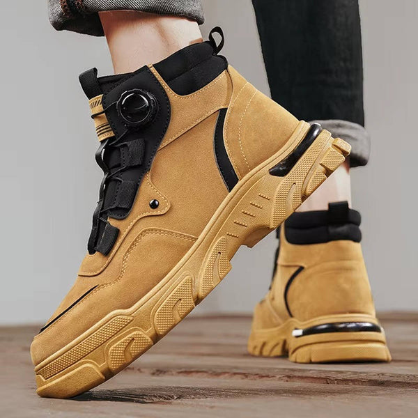 Men's Rugged Heavy Duty Work Boots | Steel Toe Safety Boots for Construction & Outdoor Work