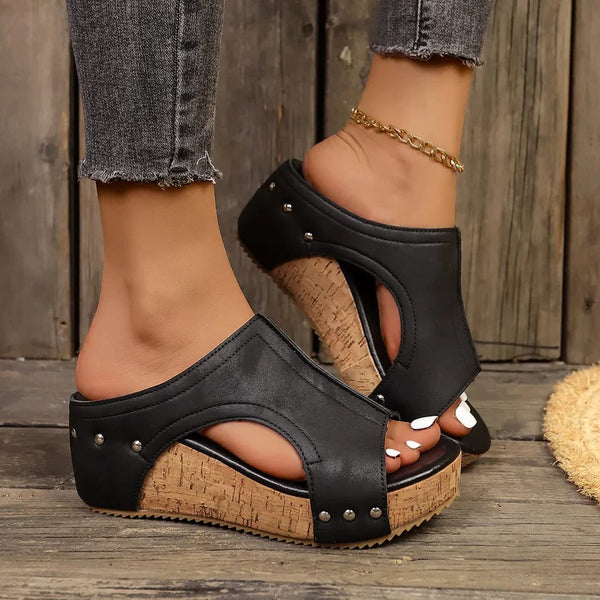 Women’s Studded Wedge Sandals | Lightweight, Breathable Footwear Built for All-Day Everyday Wear