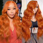 Long Wavy Orange Ginger Red Lace Front Wig | Outstanding Quality & Great Value — A Genuine Everyday Essential