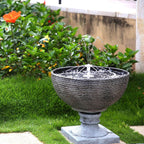 LED Solar Energy Fountain | Built for British Weather — Durable, Attractive Outdoor Design