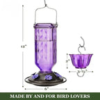 24oz Leak Proof Glass Hummingbird Feeder | Premium Pet Care — Safe, Durable & Trusted by Pet Owners Everywhere