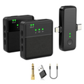 Wireless Bluetooth Lavalier Lapel Microphone | Clip-On Condenser Mic for Content Creators, Vloggers and Video
