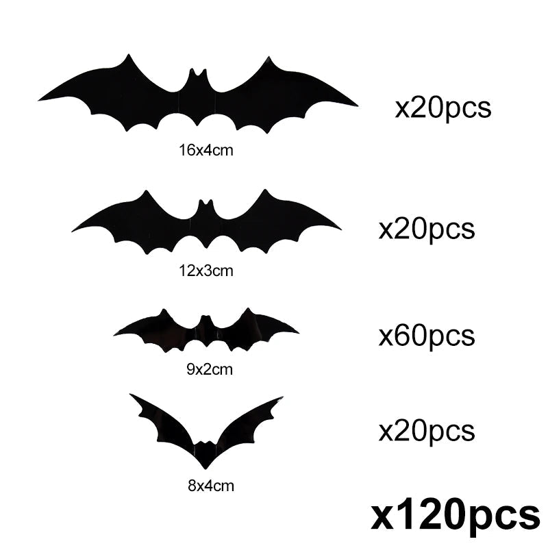3D PVC Halloween Bats Wall Stickers | The Perfect Seasonal Touch for Your Home — or as a Thoughtful Gift