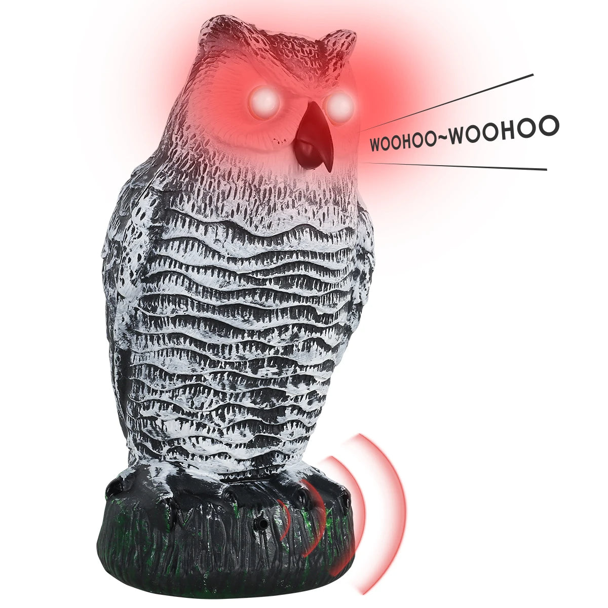 Realistic Owl Decoy Bird Repeller | Hardy, Weather-Resistant & Beautifully Designed for Your Outdoor Space