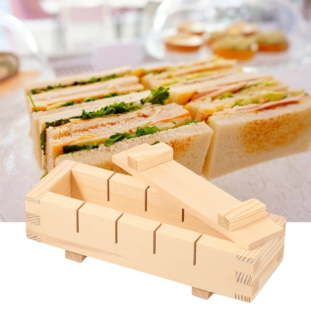 Handcrafted Wooden Sushi Maker Press Mould | Easy Home Sushi Kit for Perfect Rolls & Nigiri