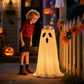 Lighted Halloween Candy Bowl Stand with Ghost Design | Bring the Magic of the Season into Your Home with This Beautiful Piece