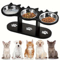 Elevated Cat Bowl with 3 Stainless Steel Dishes | Trusted by Pet Owners — Safe, Easy to Use & Built to Last