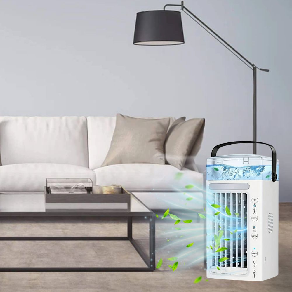 Personal Portable Air Conditioner Mini Air Cooler Fan | Salon-Quality Haircare for Stronger, Shinier, Healthier Hair