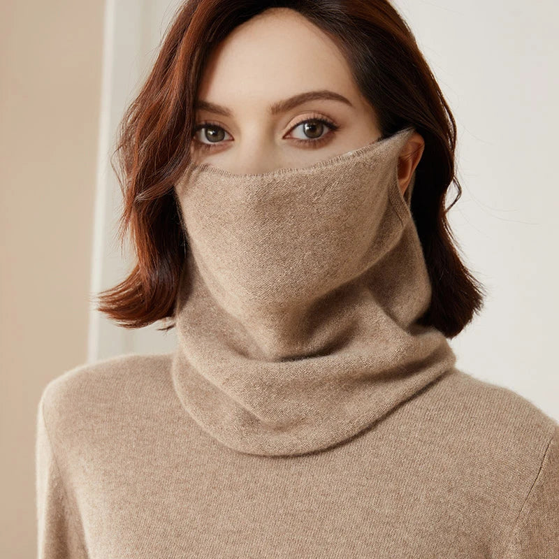 Merino Wool 2-in-1 Winter Scarf & Face Mask | Warm Neck Gaiter for Running & Outdoor Wear