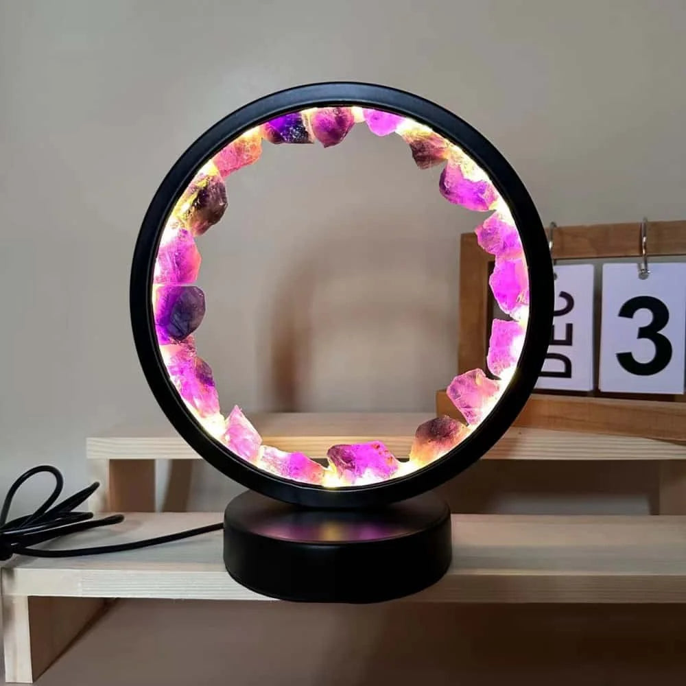 Healing Stone Night Lamp with Crystal Column Design | Upgrade Your Home with This Thoughtfully Designed Everyday Essential