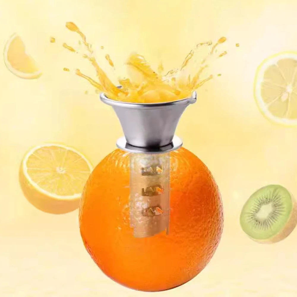 Stainless Steel Manual Lemon Juicer | Heavy-Duty Lever Press Citrus Squeezer — No Seeds, No Mess