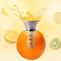 Stainless Steel Manual Lemon Juicer | Heavy-Duty Lever Press Citrus Squeezer — No Seeds, No Mess