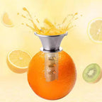Stainless Steel Manual Lemon Juicer | Heavy-Duty Lever Press Citrus Squeezer — No Seeds, No Mess
