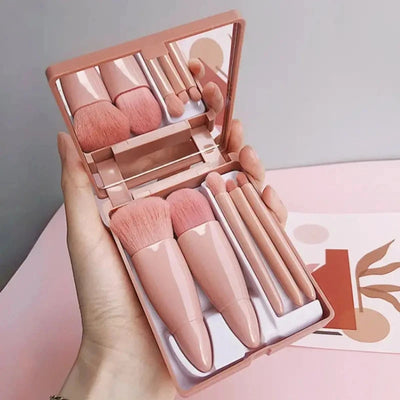 Mini Makeup Brush Set with Mirror | Stylish Home Essential That Transforms & Elevates Your Living Space