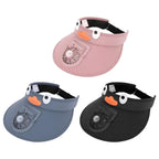Kids Sun Visor Hat with Cooling Fan Hat | The Perfect Gift for Kids — Educational, Durable & Hours of Fun