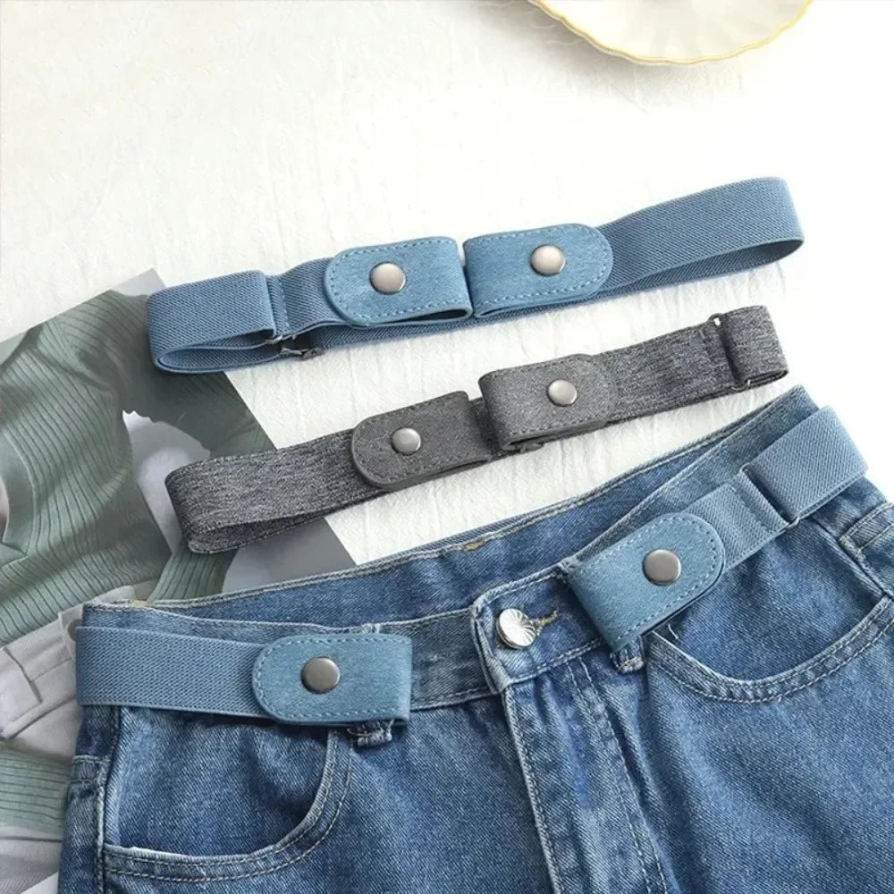 Adjustable Elastic Invisible No-Buckle Belt | Seamless Stretch Belt for Men — No Holes, No Bulge