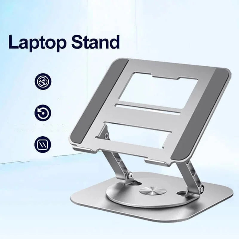 Laptop Stand Aluminum Alloy 360 Degree Rotating Bracket | High-Performance Tech Built for Modern, Busy, On-the-Go Lifestyles