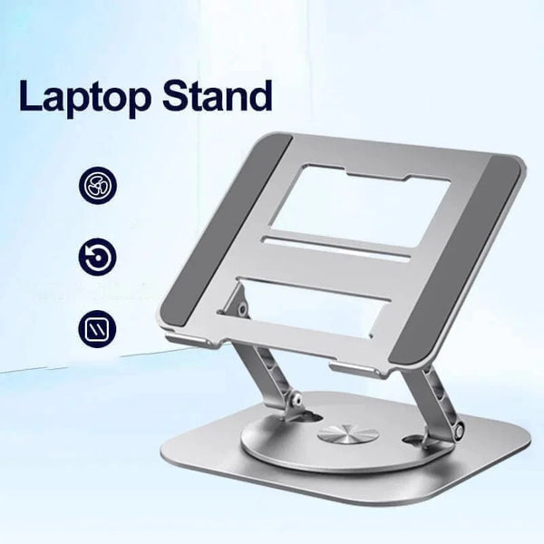 Laptop Stand Aluminum Alloy 360 Degree Rotating Bracket | High-Performance Tech Built for Modern, Busy, On-the-Go Lifestyles
