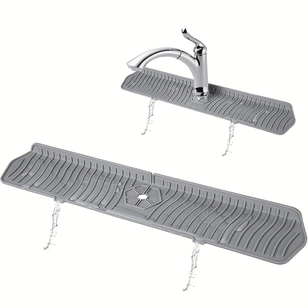 Silicone Kitchen Sink Splash Guard | Waterproof Countertop Protector for Kitchen & Bathroom
