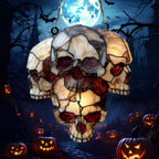 Hanging Skeleton Head Halloween Skull Decoration | The Perfect Seasonal Touch for Your Home — or as a Thoughtful Gift