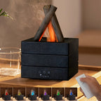 Realistic Flame Effect Aroma Diffuser & Humidifier | LED Flame Lamp Essential Oil Diffuser
