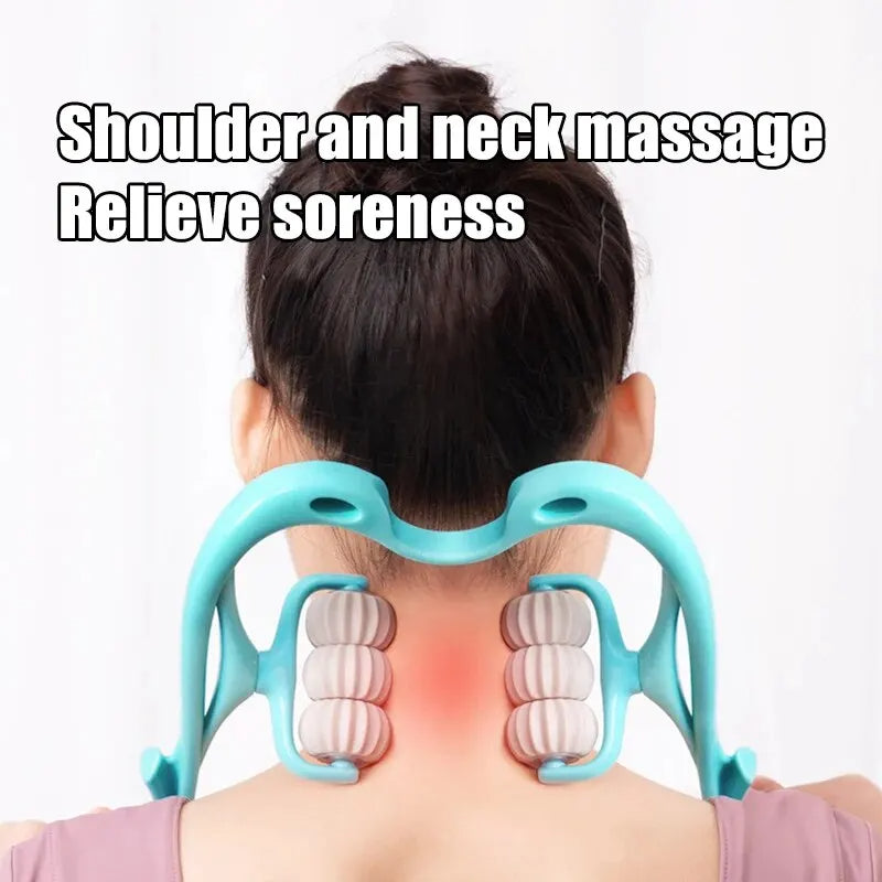Manual Neck and Shoulder Massager with Kneading Rollers | Clinically Designed for Targeted Pain Relief & Faster Daily Recovery