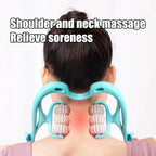 Manual Neck and Shoulder Massager with Kneading Rollers | Clinically Designed for Targeted Pain Relief & Faster Daily Recovery