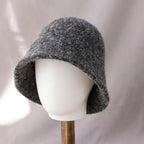 Women's Winter Wool Bucket Hat | Warm Knit Wide Brim Hat for Autumn & Winter