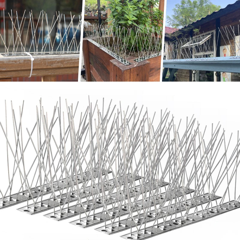Outdoor Stainless Bird Repeller Spikes | Premium Outdoor Essential for Garden Lovers — Built to Last Outdoors