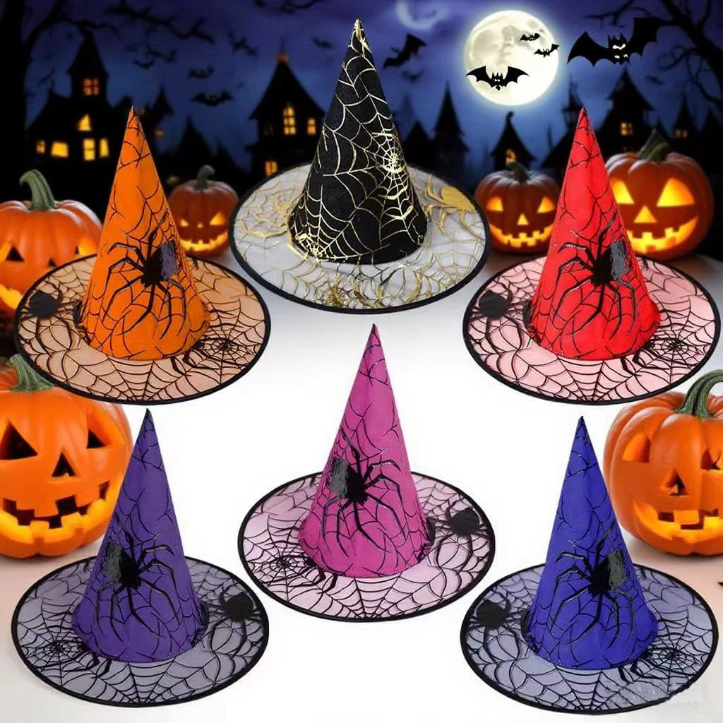 Colorful Spider Web Witch Hat Halloween Costume | Beautiful, Festive & Built to Last Season After Wonderful Season