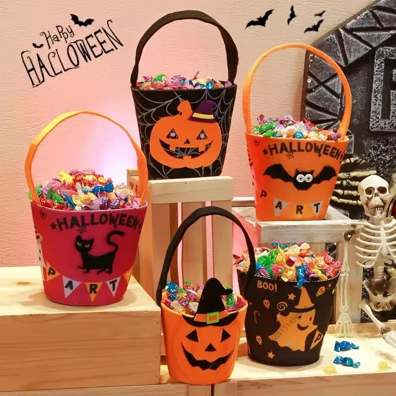Halloween Treat Bags Candy Bucket | Beautiful, Festive & Built to Last Season After Wonderful Season
