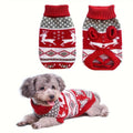 Knitted Dog Christmas Jumper | Festive Pet Sweater for Small Dogs