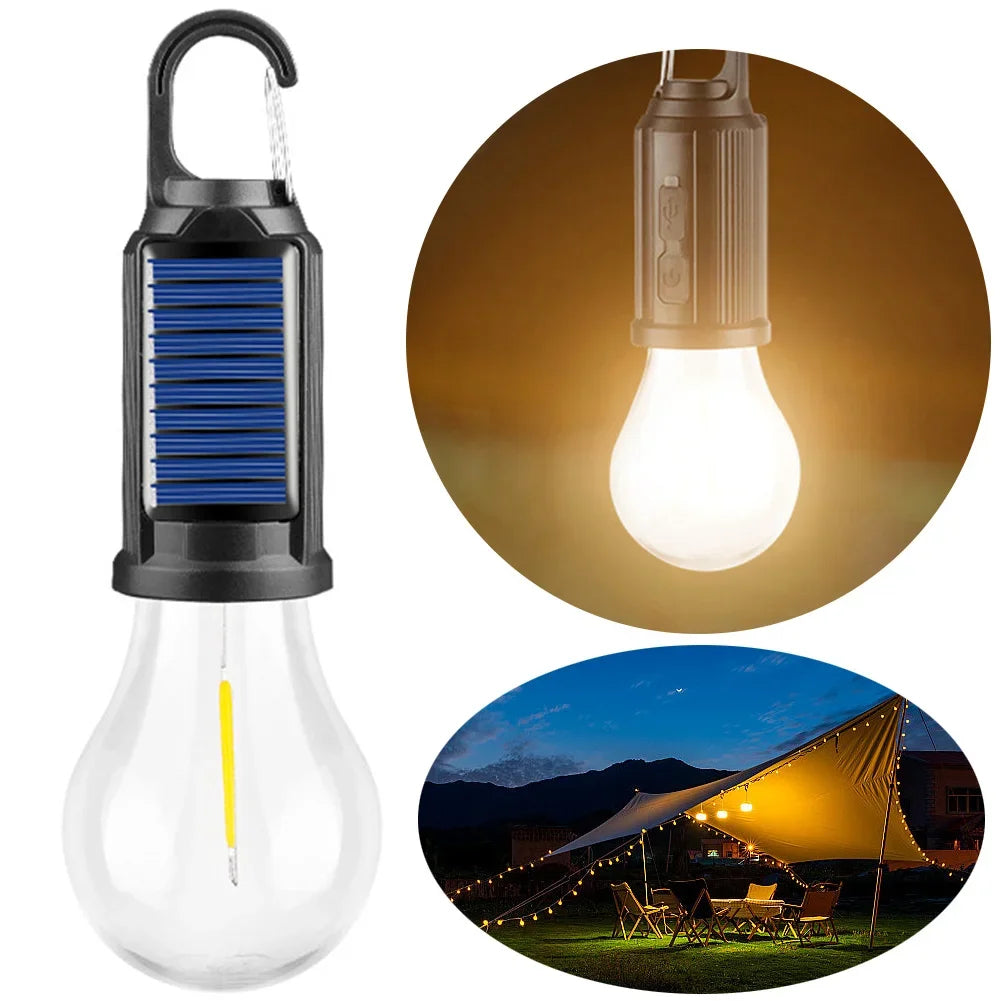 Solar Rechargeable Hooked Camping Light | Adventure-Ready Gear That Goes the Distance, Whatever the Conditions