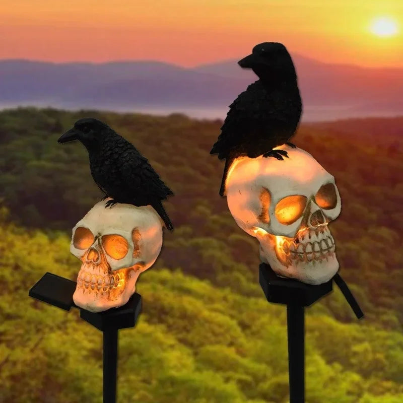 Halloween Skeleton Head Solar Light | The Perfect Seasonal Touch for Your Home — or as a Thoughtful Gift