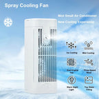 Mini Portable Air Conditioner Desk Fan with Spray Cooling | Salon-Quality Haircare for Stronger, Shinier, Healthier Hair