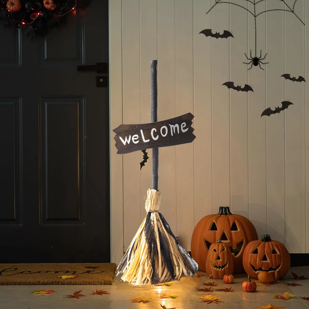 Halloween Animated Witch's Broomstick with Lights and Sound | Beautiful, Festive & Built to Last Season After Wonderful Season