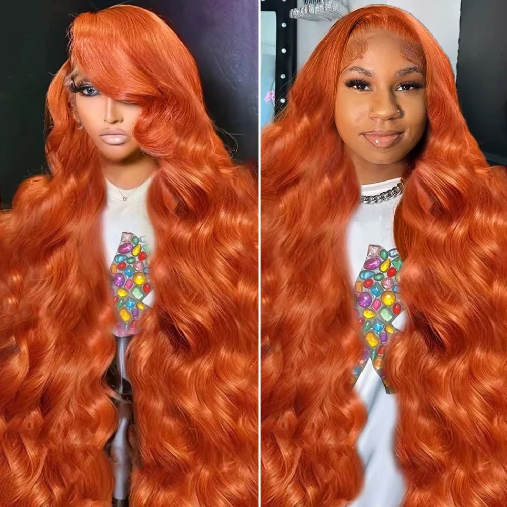 Long Wavy Orange Ginger Red Lace Front Wig | Outstanding Quality & Great Value — A Genuine Everyday Essential
