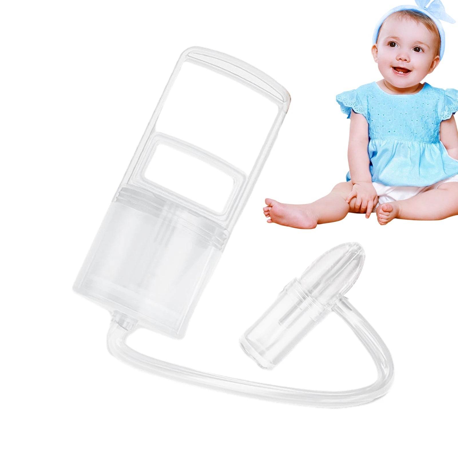 Infant Nasal Aspirator for Newborn Nose Suction | Safe & Gentle Baby Essential for Comfortable, Happy, Healthy Babies