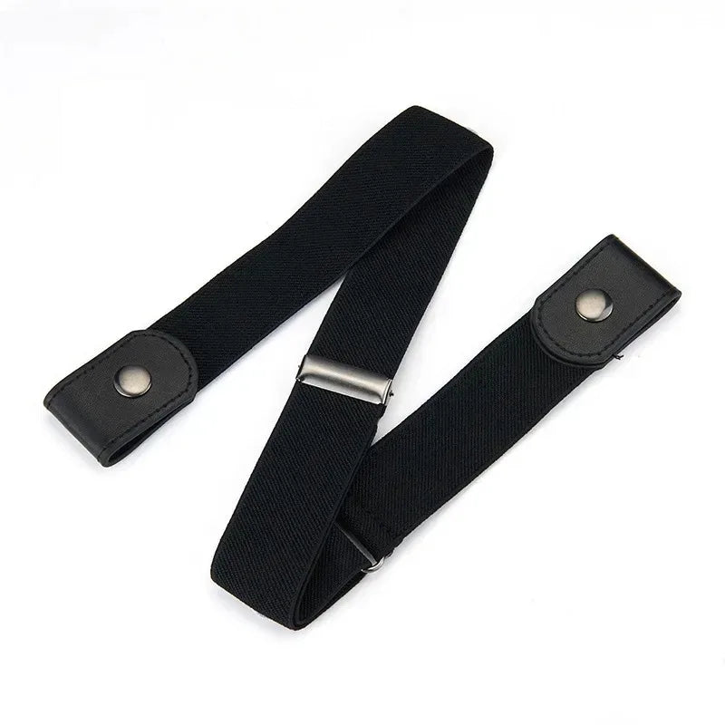 Adjustable Elastic Invisible No-Buckle Belt | Seamless Stretch Belt for Men — No Holes, No Bulge