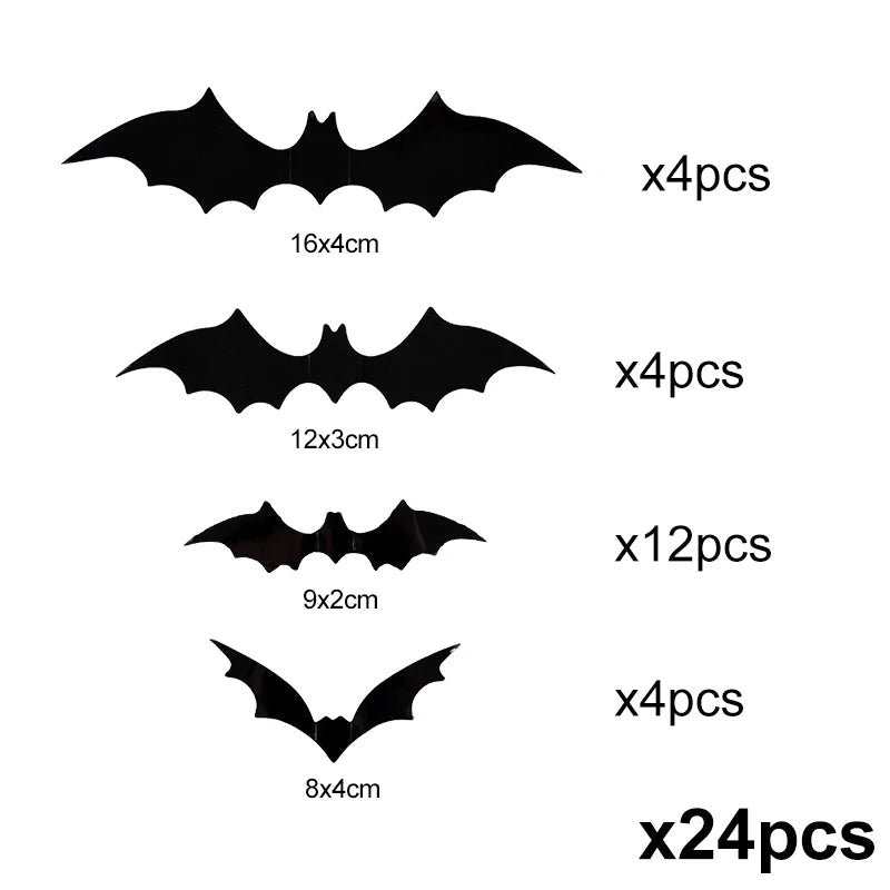 3D PVC Halloween Bats Wall Stickers | The Perfect Seasonal Touch for Your Home — or as a Thoughtful Gift