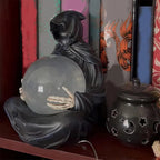 Grim Reaper Crystal Ball Halloween Decoration | Bring the Magic of the Season into Your Home with This Beautiful Piece
