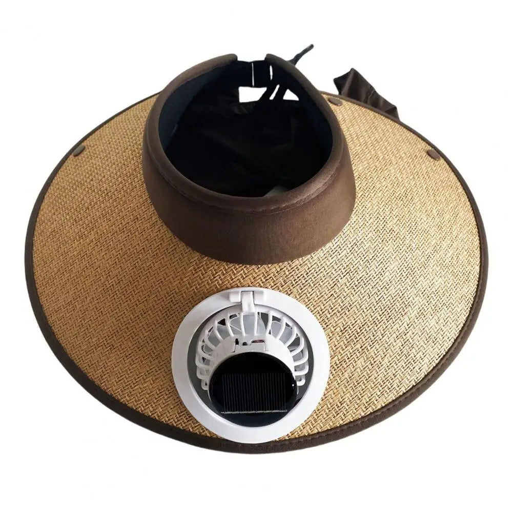 Wide Brim Sun Hat with Solar Powered Fan | Thoughtfully Crafted Accessory — Timeless Style & Premium Quality Feel