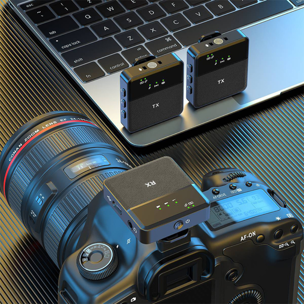 Wireless Bluetooth Lavalier Lapel Microphone | Clip-On Condenser Mic for Content Creators, Vloggers and Video