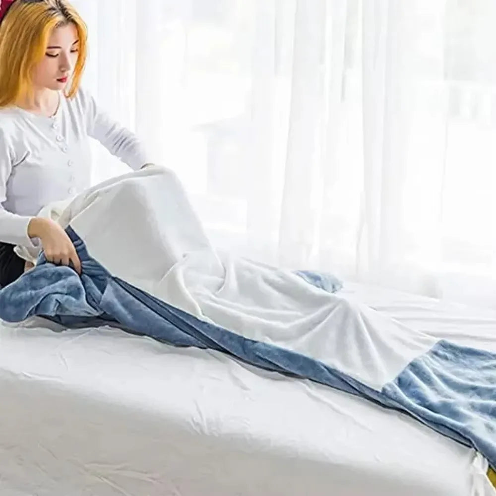 Soft Flannel Shark Hoodie Blanket | Wardrobe Staple with a Luxurious Feel & Contemporary Silhouette