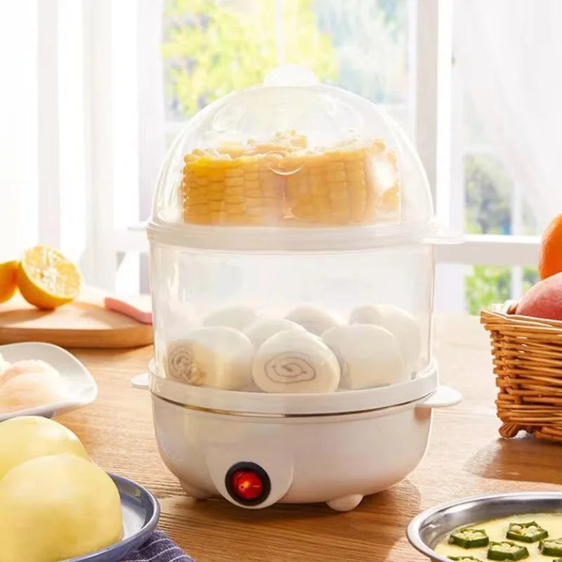 Double Layer Multifunctional Electric Egg Cooker | Perfect Boiled, Poached & Steamed Eggs Every Time