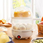 Double Layer Multifunctional Electric Egg Cooker | Perfect Boiled, Poached & Steamed Eggs Every Time