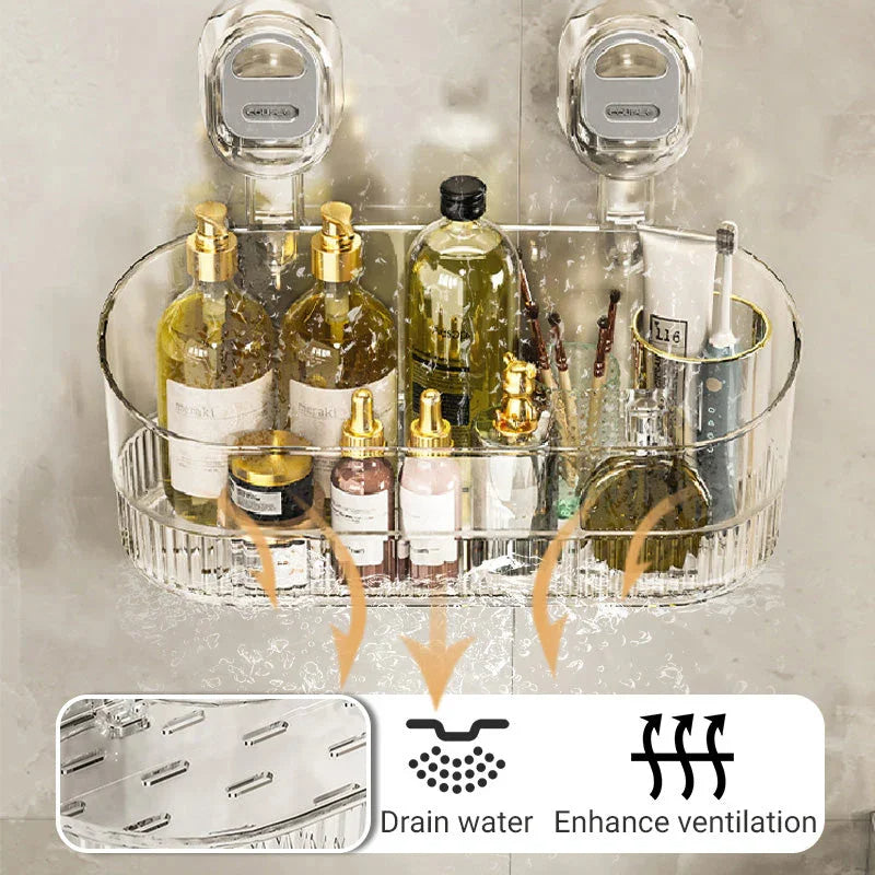 Multipurpose Suction Cup Storage Rack | Compact, Stylish & Incredibly Useful — An Everyday Home Must-Have