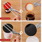 Adjustable Stainless Steel Jar & Bottle Opener | Multi-Function Kitchen Lid Opener Tool